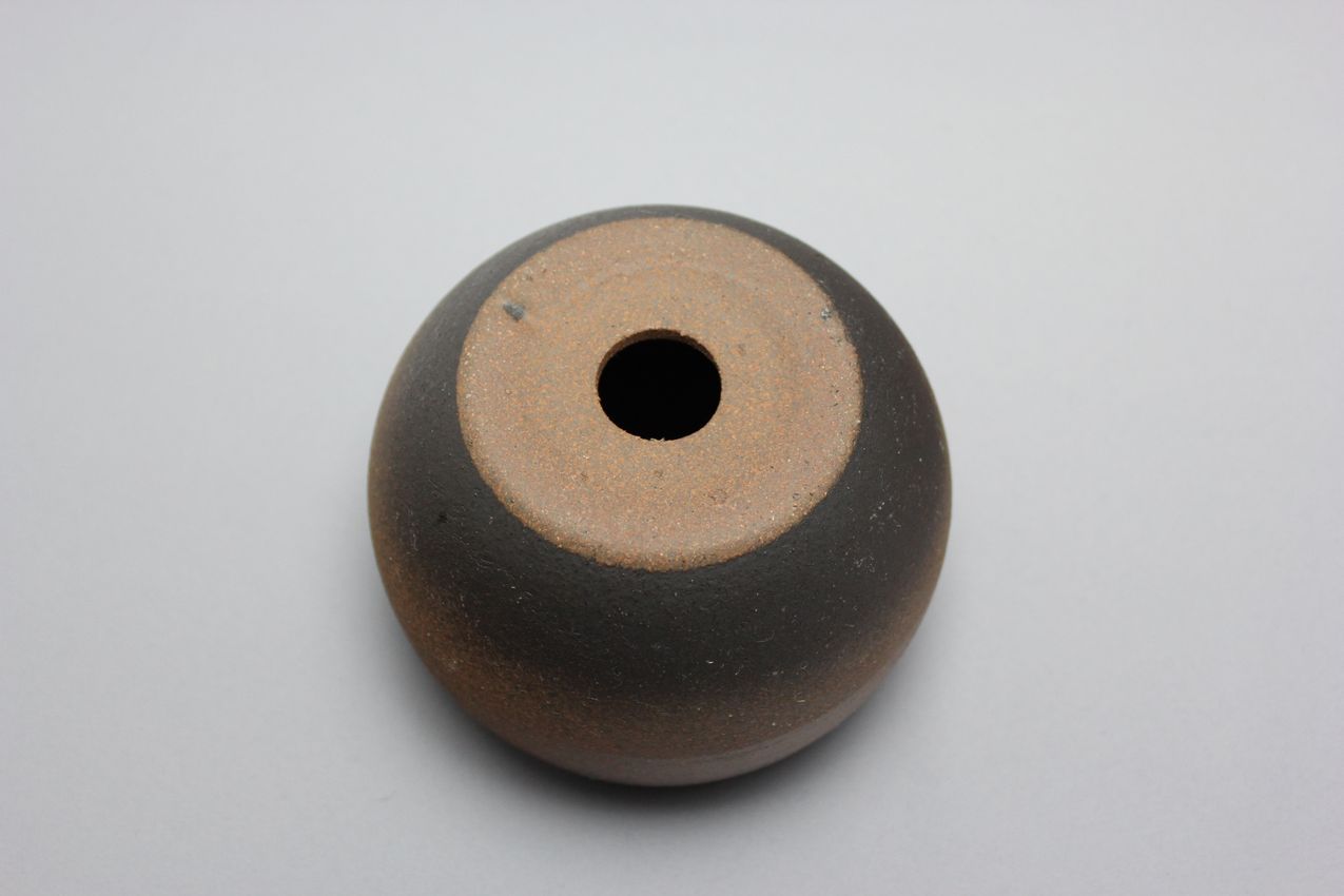 丸球鉢 黒吹 3号